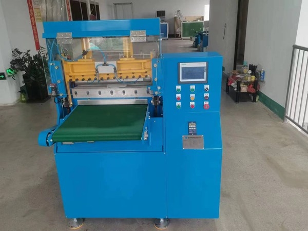 Advanced Rubber Strip Cutter Machine Installed in the Solvay Material Plant